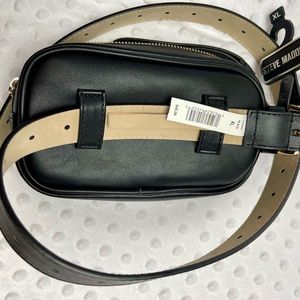 Steve Madden Small Black Fanny Bag Wristlet